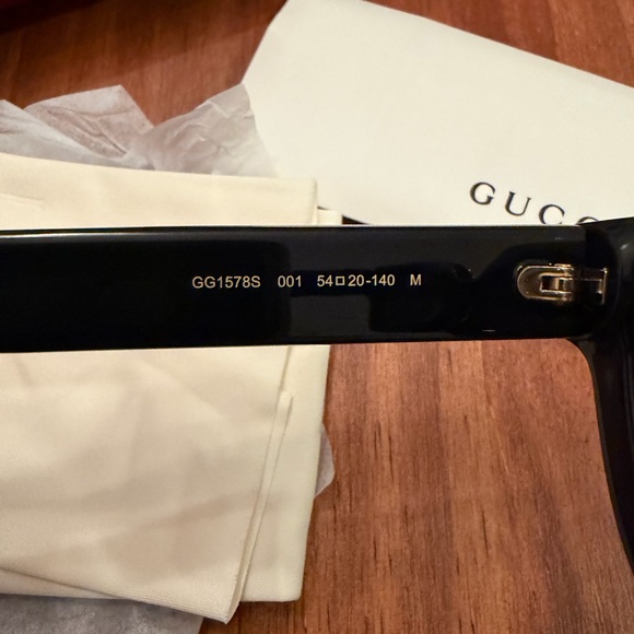 Gucci Black and Gold cat eye Sunglasses - Picture 10 of 12